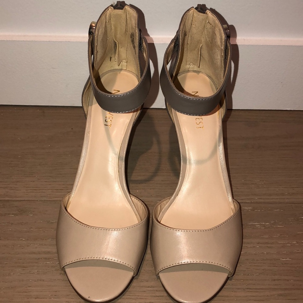 Nine West Strap Nude Heels